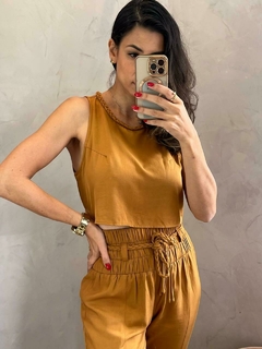 Cropped tencel trança na internet