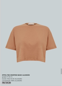 Cropped Tee Algodão - comprar online
