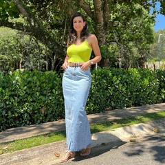 Saia jeans longa - comprar online