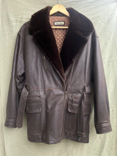 Campera de Cuero Vintage Paris Dakar - comprar online