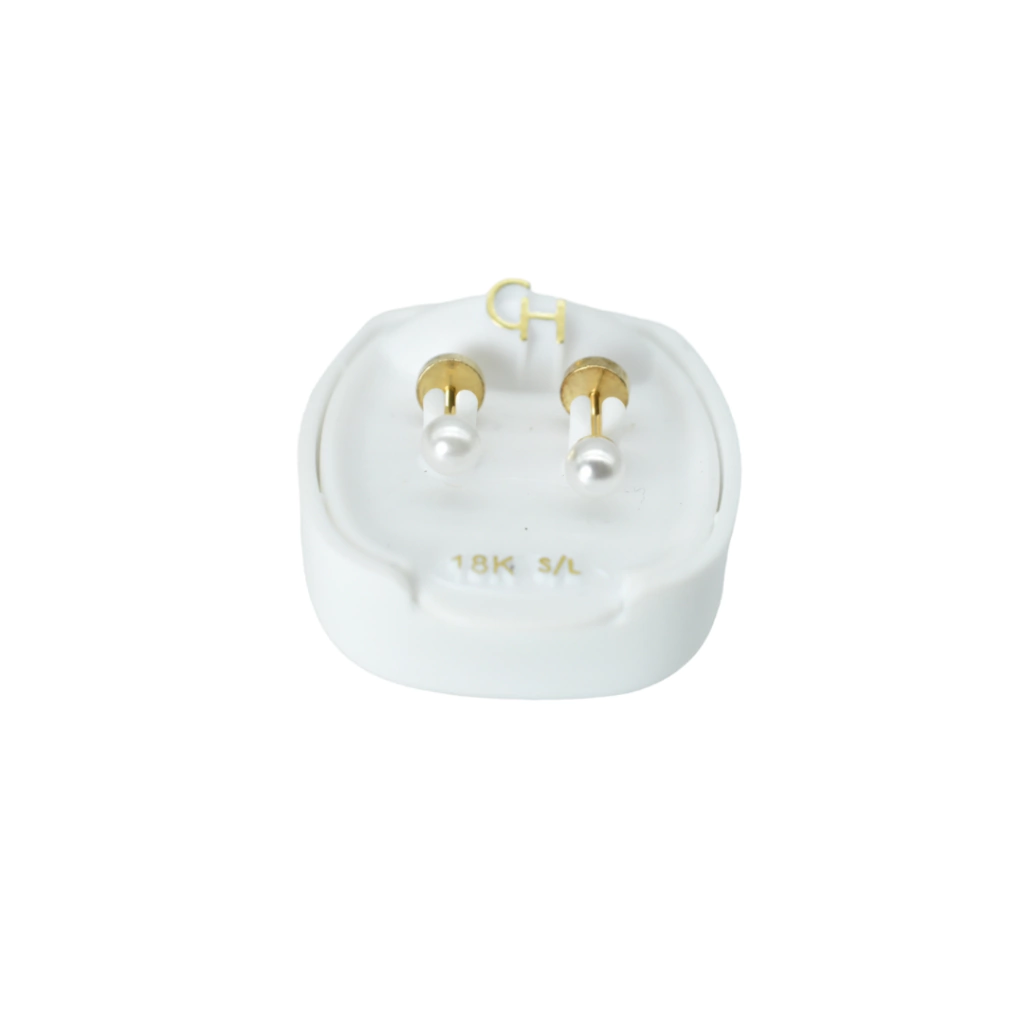Abridor oro 18k perla cultivo