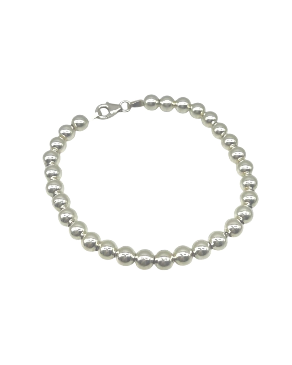 Pulsera bolitas de plata