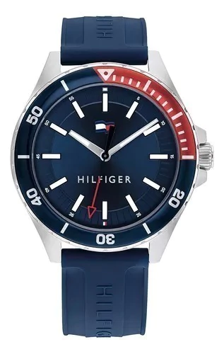 Reloj Tommy Hilfiger Para Hombre De Silicona