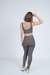 Conjunto Legging Bolsos e Top Camiseta Cinza Shadow na internet