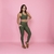 Conjunto Legging Bolso + Top Nadador Oliva - comprar online