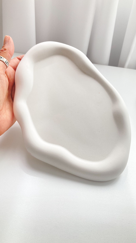 Bandeja/ despojador irregular ovalada