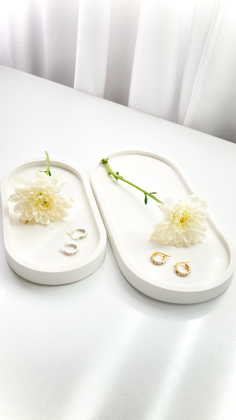 Bandeja/despojador ovalado