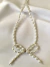Collar Moño Perlado Blanco