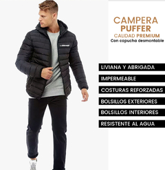 Campera Puffer Impermeable Hombre Personalizada - Tienda Online de RIMLAND | shop mayorista