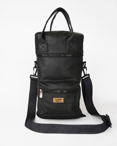 Mochila Matera Cuero Negro - comprar online