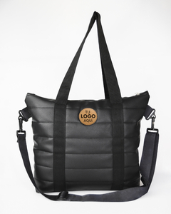 Tote Bag Camille Cuero Negro - comprar online