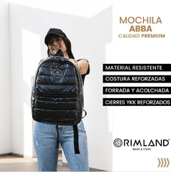 Mochila Abba Black Impermeable - Tienda Online de RIMLAND | shop mayorista