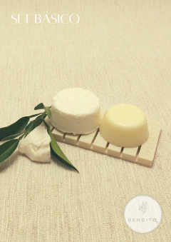 Set Básico - Shampoo Sólido + Acondicionador + Jabonera - comprar online