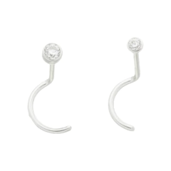 Nostril Ouro Branco 18k