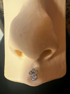 Labret Gota Zircônias (Piercing Orelha | Medusa) - Galaxy Piercings