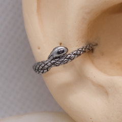 Argola Clicker Cobra Texturizada (Piercing Conch)