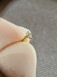 Piercing Ponto Luz Ouro Amarelo 18k Arven Joias