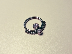 Argola Clicker Zircônias Flat (Daith | Septo) - comprar online