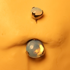 Piercing Umbigo Banana Opalina Pedra Natural - comprar online