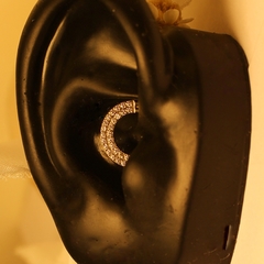 Argola Titânio Cravejada Dupla (Septo | Daith) - Galaxy Piercings