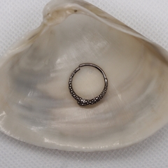 Argola Clicker Cobra Texturizada (Piercing Conch) - Galaxy Piercings