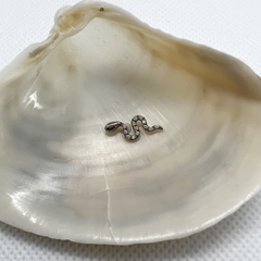 Piercing Labret Titânio Cobra Cravejada (Orelha) na internet