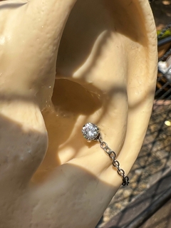 Corrente Titânio Elo Português (Conch Piercing)
