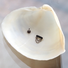 Labret Chapa Titânio Corrente Dupla (Orelha)