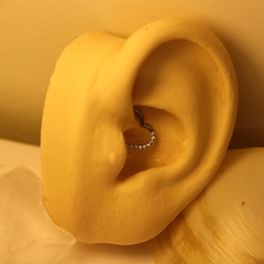 Clicker Coração Zircônia (Piercing Orelha | Daith)