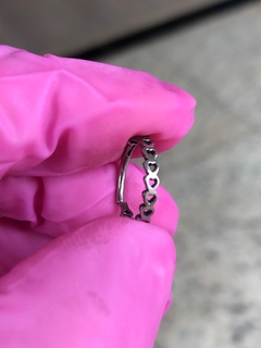 Argola Clicker Titânio Coração (Conch Piercing) - comprar online