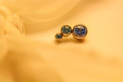 Labret Cascata Zircônia Azul (Piercing Orelha) - comprar online