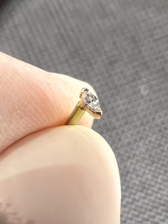 Piercing Ponto Luz Ouro Amarelo 18k Arven Joias na internet