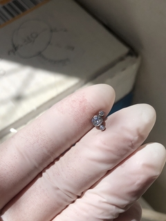 Cluster com 3 zircônias para orelha (conch, hélix, tragus, scapha, lóbulo) na internet