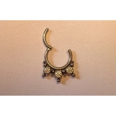 Argola Clicker Indiana Titânio (Daith | Septo) - Galaxy Piercings