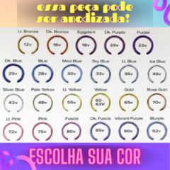 Piercing Titânio Mamilo Zircônia Corrente (Fecho Push Pin) - loja online