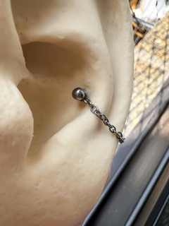 Corrente Titânio Elo Português (Conch Piercing) na internet