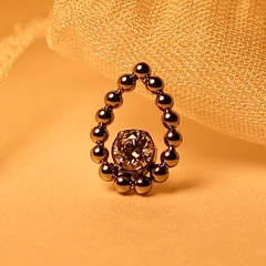 Labret Gota Zircônia Solitária (Orelha | Medusa) - comprar online