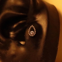 Labret Gota Zircônia Solitária (Orelha | Medusa) - loja online