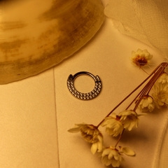 Argola Titânio Cravejada Dupla (Septo | Daith) - comprar online