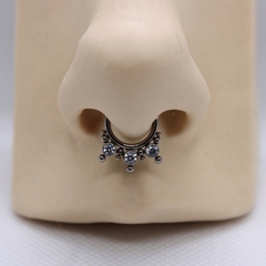 Argola Clicker Indiana Titânio (Daith | Septo) - comprar online