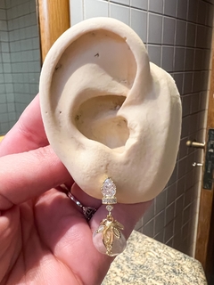 Brinco Vintage Boho Pérola Fake - Galaxy Piercings