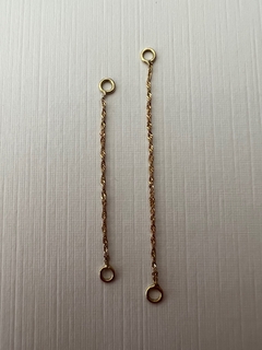 Corrente Piercing Elo Singapura Ouro Amarelo 18k