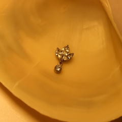 Labret Flor De Lis Titânio Pingente Flat | Tragus na internet