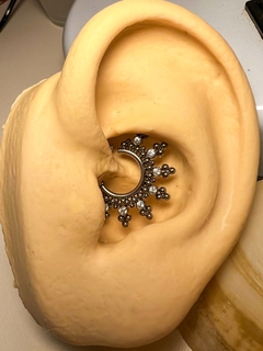 Argola Indiana Clicker Titânio (Septo | Daith) - comprar online