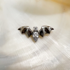 Labret Morcego Zircônia Branca (Piercing Orelha) - loja online