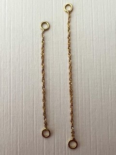 Corrente Piercing Elo Singapura Ouro Amarelo 18k