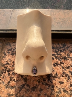 Labret Camafeu Opala Roxa (Piercing Orelha | Boca) - loja online