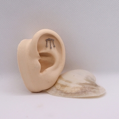 Labret Titânio Corrente Esfera (Piercing Orelha | Flat | Scapha) na internet