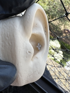 Labret Estrela Zircônia (Piercing Orelha | Medusa) - Galaxy Piercings