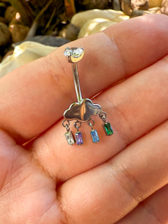Piercing Nuvem Pingentes Coloridos